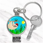 santa sloth Nail Clippers Key Chain