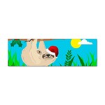 santa sloth Sticker (Bumper)