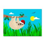 santa sloth Sticker A4 (10 pack)