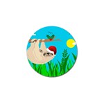 santa sloth Golf Ball Marker (4 pack)