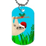 santa sloth Dog Tag (Two Sides)