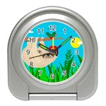 santa sloth Travel Alarm Clock