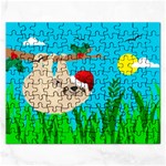 santa sloth Jigsaw Puzzle (Rectangular)