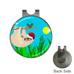 santa sloth Golf Ball Marker Hat Clip