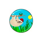 santa sloth Hat Clip Ball Marker