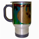 santa sloth Travel Mug (Silver Gray)