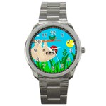 santa sloth Sport Metal Watch