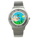 santa sloth Stainless Steel Watch