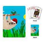 santa sloth Playing Cards Single Design