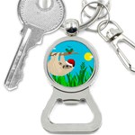 santa sloth Bottle Opener Key Chain