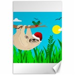 santa sloth Canvas 24  x 36 