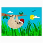 santa sloth Large Glasses Cloth