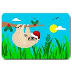 santa sloth Large Doormat