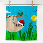 santa sloth Face Towel