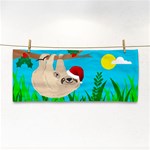 santa sloth Hand Towel