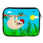 santa sloth Apple iPad 2/3/4 Zipper Case