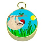 santa sloth Gold Compass