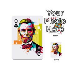 Queen Abraham Lincoln Playing Cards 54 (Mini)  from ArtsNow.com Front - ClubQ