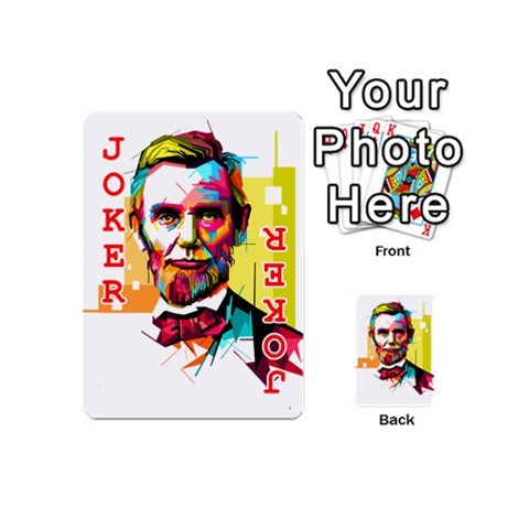 Abraham Lincoln Playing Cards 54 (Mini)  from ArtsNow.com Front - Joker2