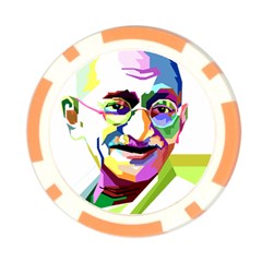 Ghandi Poker Chip Card Guards from ArtsNow.com Front