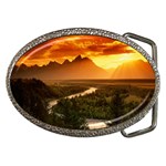 Scenic Wyoming Belt Buckle