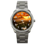 Scenic Wyoming Sport Metal Watch