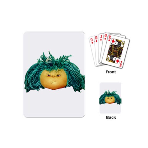 Angry Girl Doll Playing Cards (Mini)  from ArtsNow.com Back