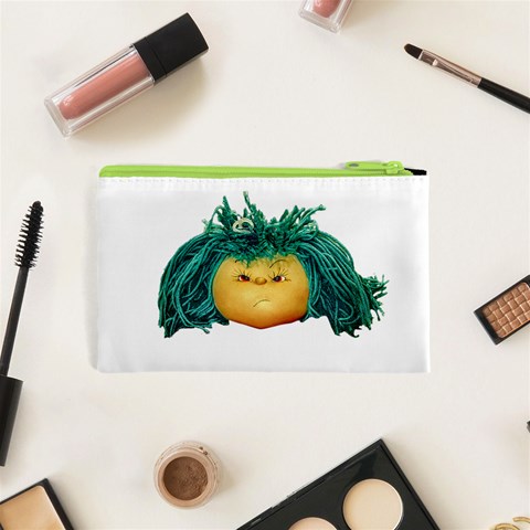 Angry Girl Doll Cosmetic Bag (XS) from ArtsNow.com Back