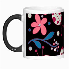 Pink ladybugs and flowers  Morph Mugs from ArtsNow.com Left