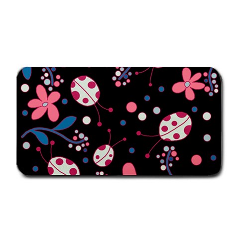 Pink ladybugs and flowers  Medium Bar Mats from ArtsNow.com 16 x8.5  Bar Mat