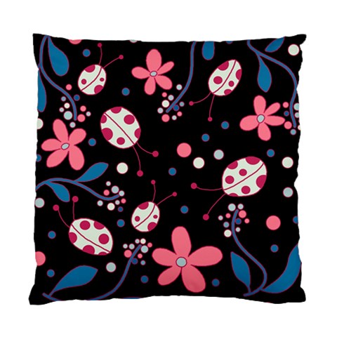 Pink ladybugs and flowers  Standard Cushion Case (One Side) from ArtsNow.com Front