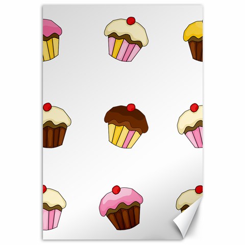 Colorful cupcakes  Canvas 12  x 18   from ArtsNow.com 11.88 x17.36  Canvas - 1