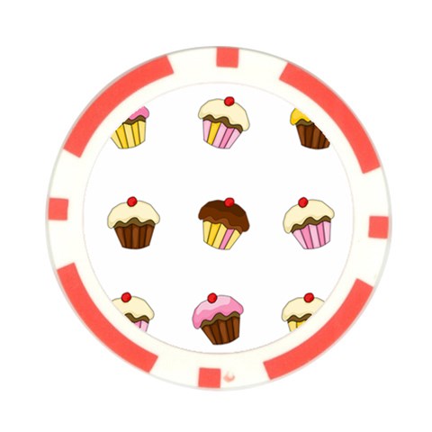 Colorful cupcakes  Poker Chip Card Guards (10 pack)  from ArtsNow.com Front