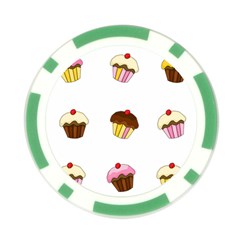 Colorful cupcakes  Poker Chip Card Guards (10 pack)  from ArtsNow.com Front