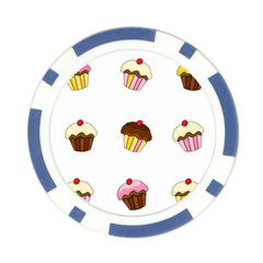 Colorful cupcakes  Poker Chip Card Guards (10 pack)  from ArtsNow.com Front