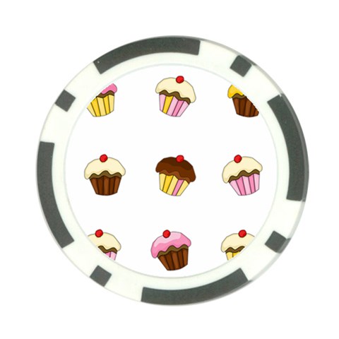 Colorful cupcakes  Poker Chip Card Guards (10 pack)  from ArtsNow.com Back