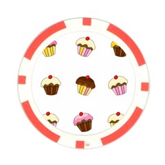 Colorful cupcakes  Poker Chip Card Guards (10 pack)  from ArtsNow.com Back