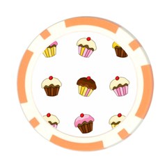 Colorful cupcakes  Poker Chip Card Guards (10 pack)  from ArtsNow.com Back