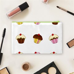 Colorful cupcakes  Cosmetic Bag (Medium)  from ArtsNow.com Back