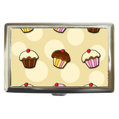 Colorful cupcakes pattern Cigarette Money Cases from ArtsNow.com Front