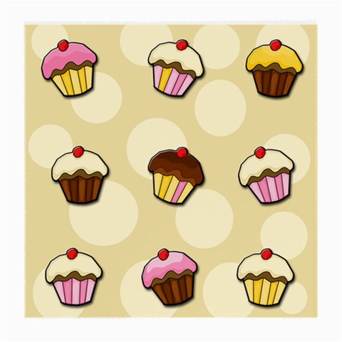 Colorful cupcakes pattern Medium Glasses Cloth (2 Back