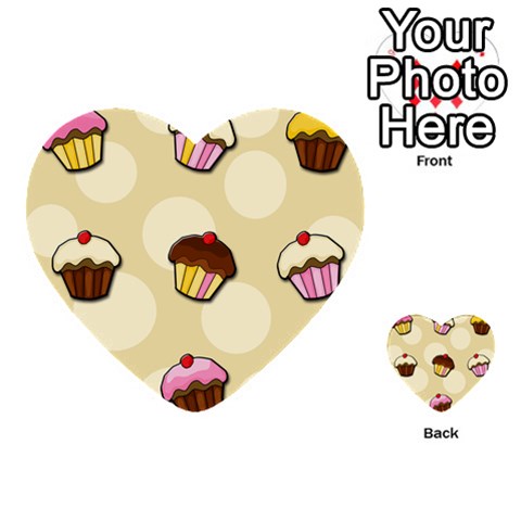 Colorful cupcakes pattern Multi Back 2