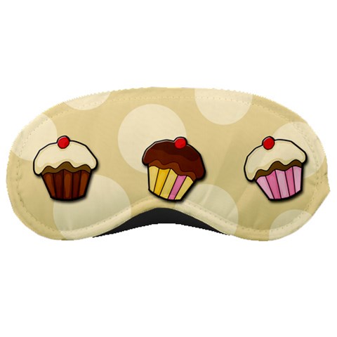 Colorful cupcakes pattern Sleeping Masks from ArtsNow.com Front