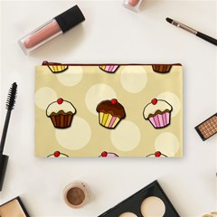 Colorful cupcakes pattern Cosmetic Bag (Medium)  from ArtsNow.com Front