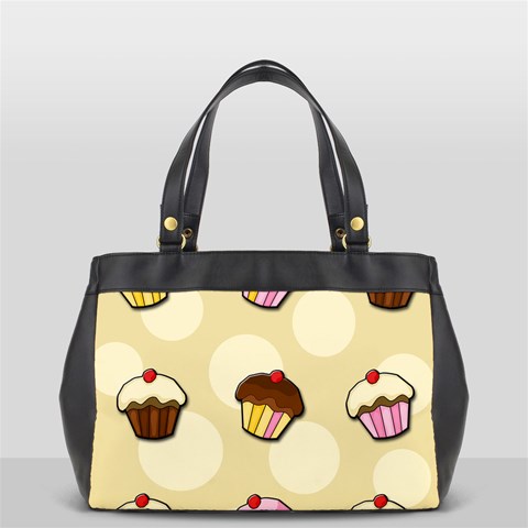 Colorful cupcakes pattern Office Handbags (2 Sides)  from ArtsNow.com Back