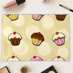 Colorful cupcakes pattern Cosmetic Bag (XXL)  from ArtsNow.com Back