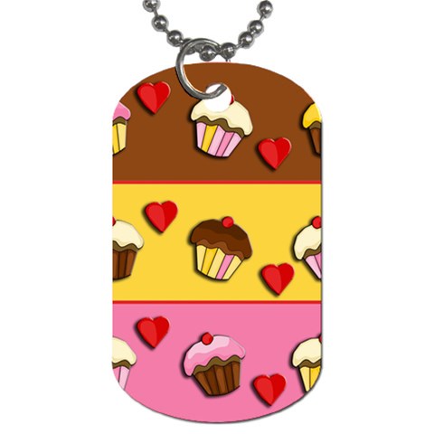 Love cupcakes Dog Tag (One Side) from ArtsNow.com Front