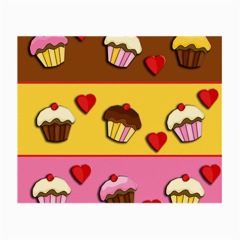 Love cupcakes Small Glasses Cloth from ArtsNow.com Front