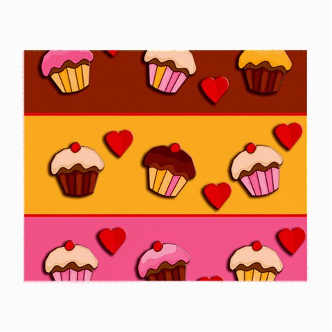 Love cupcakes Small Glasses Cloth from ArtsNow.com Front