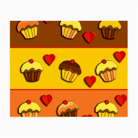 Love cupcakes Small Glasses Cloth from ArtsNow.com Front